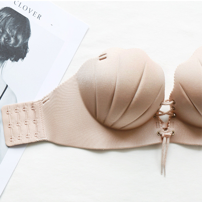 Fatimu Sexy One Piece õmblusteta rinnahoidja Mugav traadita seksikas pesu Naiste rinnahoidja Shell massaažipesu Naiste Super Push Up rinnahoidja