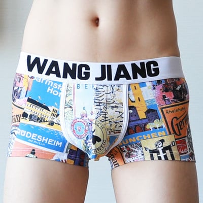 Boxeri noi Lenjerie de corp pentru bărbați Cuecas Masculina Calzoncillo Boxeri pentru bărbați cu imprimeuri Boxeri pentru bărbați Chiloți Mărimea M-XXL
