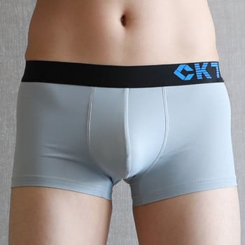 Σέξι ανδρικά εσώρουχα μπόξερ σορτς Cool Ice Silk Seamless εσώρουχα Άνδρας Σώβρακο με μεγάλη θήκη Cueca Calzoncillos