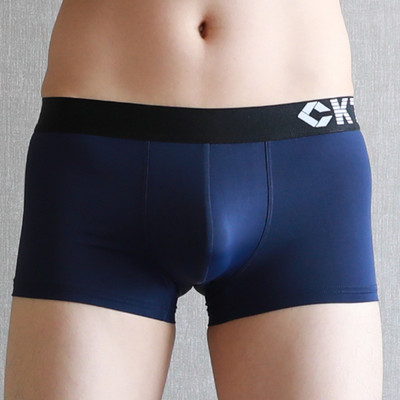 Σέξι ανδρικά εσώρουχα μπόξερ σορτς Cool Ice Silk Seamless εσώρουχα Άνδρας Σώβρακο με μεγάλη θήκη Cueca Calzoncillos