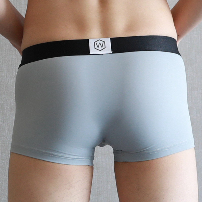 Σέξι ανδρικά εσώρουχα μπόξερ σορτς Cool Ice Silk Seamless εσώρουχα Άνδρας Σώβρακο με μεγάλη θήκη Cueca Calzoncillos