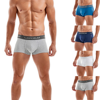 Ανδρικά εσώρουχα Boxers Βαμβακερά αναπνεύσιμα σώβρακα U κυρτά εσώρουχα εσώρουχα μπικίνι