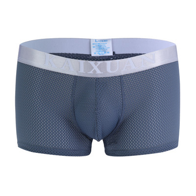 Ανδρικά εσώρουχα μπόξερ σορτς που αναπνέουν διχτυωτό σέξι ανδρικά μπόξερ σώβρακα μπικίνι ανδρικά μπαούλα