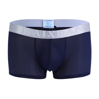 Ανδρικά εσώρουχα μπόξερ σορτς που αναπνέουν διχτυωτό σέξι ανδρικά μπόξερ σώβρακα μπικίνι ανδρικά μπαούλα
