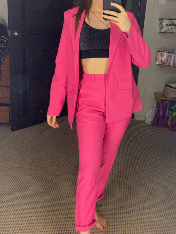 Σετ παντελονιών εργασίας OL 2 τεμαχίων για γυναίκες Επιχειρηματικές συνεντεύξεις ομοιόμορφο λεπτό σακάκι και παντελόνι μολύβι Γυναικείο κοστούμι γραφείου Γυναικεία ρούχα