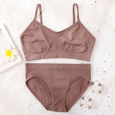 Set sutien pentru femei Chiloți tanga Sutien sexy Bralette pentru femei Set lenjerie sexy Sutien fără sârmă Sutien fără cusături Seturi de lenjerie intima Crop Top