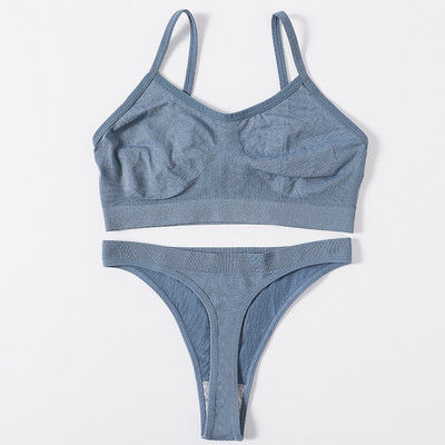 Set sutien pentru femei Chiloți tanga Sutien sexy Bralette pentru femei Set lenjerie sexy Sutien fără sârmă Sutien fără cusături Seturi de lenjerie intima Crop Top