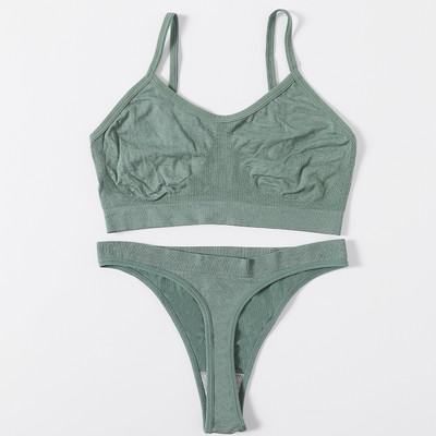 Set sutien pentru femei Chiloți tanga Sutien sexy Bralette pentru femei Set lenjerie sexy Sutien fără sârmă Sutien fără cusături Seturi de lenjerie intima Crop Top