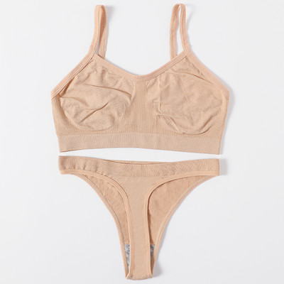 Set sutien pentru femei Chiloți tanga Sutien sexy Bralette pentru femei Set lenjerie sexy Sutien fără sârmă Sutien fără cusături Seturi de lenjerie intima Crop Top