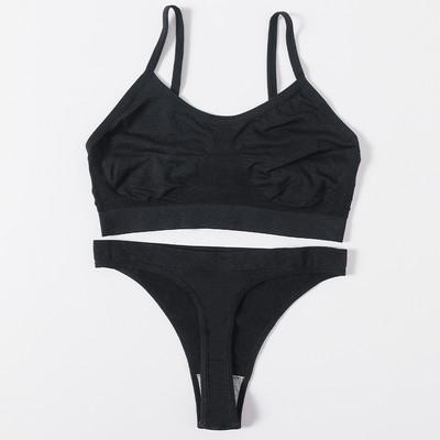 Set sutien pentru femei Chiloți tanga Sutien sexy Bralette pentru femei Set lenjerie sexy Sutien fără sârmă Sutien fără cusături Seturi de lenjerie intima Crop Top