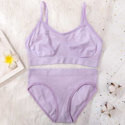 Set sutien pentru femei Chiloți tanga Sutien sexy Bralette pentru femei Set lenjerie sexy Sutien fără sârmă Sutien fără cusături Seturi de lenjerie intima Crop Top