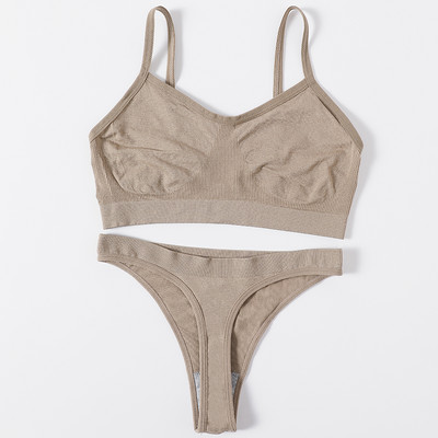 Set sutien pentru femei Chiloți tanga Sutien sexy Bralette pentru femei Set lenjerie sexy Sutien fără sârmă Sutien fără cusături Seturi de lenjerie intima Crop Top