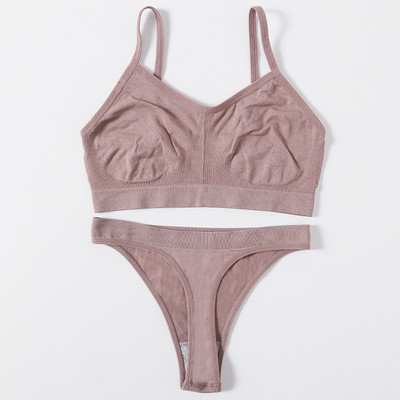 Set sutien pentru femei Chiloți tanga Sutien sexy Bralette pentru femei Set lenjerie sexy Sutien fără sârmă Sutien fără cusături Seturi de lenjerie intima Crop Top