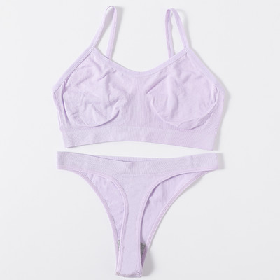 Set sutien pentru femei Chiloți tanga Sutien sexy Bralette pentru femei Set lenjerie sexy Sutien fără sârmă Sutien fără cusături Seturi de lenjerie intima Crop Top