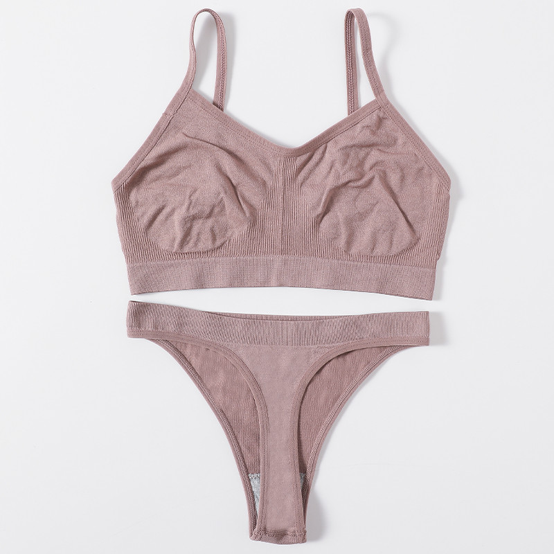 Set sutien pentru femei Chiloți tanga Sutien sexy Bralette pentru femei Set lenjerie sexy Sutien fără sârmă Sutien fără cusături Seturi de lenjerie intima Crop Top