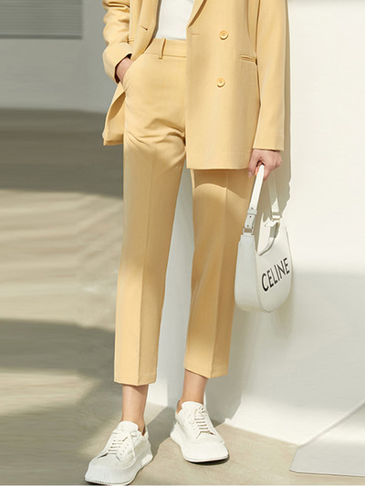 Amii Minimalism Spring Office Lady Blazer Naiste pits V-kaelusega Tanks kõrge vöökohaga naiste püksid eraldi Naiste lühikesed püksid 12060909