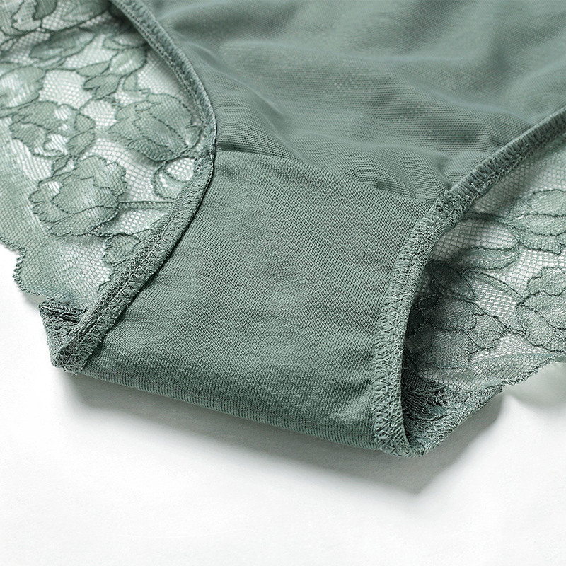 Σέξι Linerie Σετ Μπαλκόνι Στράπλες Σουτιέν Push Up Επένδυση Κύπελλο Εσωρούχο με βολάν Ιμάντες Δαντέλα Διακοσμητικά Γυναικεία εσώρουχα Sage πράσινο