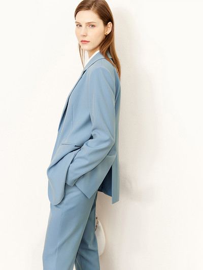 Amii μινιμαλιστικό κοστούμι για γυναίκες Φθινοπωρινό Νέο ολόσωμο παλτό blazer παντελόνι μέχρι τον αστράγαλο Office Lady Blazer Πωλείται χωριστά 12240894