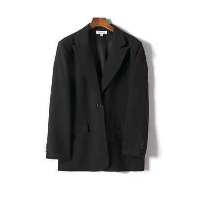 GCAROL Γυναικείο σακάκι και παντελόνι φύλακα σετ δύο τεμαχίων OL μονό στήθος Επίσημο κοστούμι πλισέ παντελόνι Άνοιξη Φθινόπωρο Χειμώνας