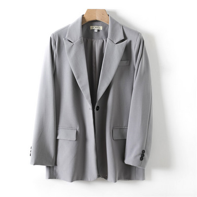 GCAROL Γυναικείο σακάκι και παντελόνι φύλακα σετ δύο τεμαχίων OL μονό στήθος Επίσημο κοστούμι πλισέ παντελόνι Άνοιξη Φθινόπωρο Χειμώνας