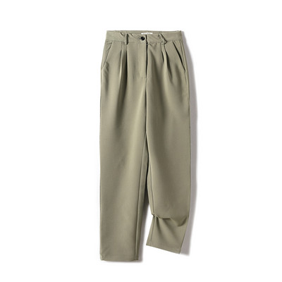 GCAROL Γυναικείο σακάκι και παντελόνι φύλακα σετ δύο τεμαχίων OL μονό στήθος Επίσημο κοστούμι πλισέ παντελόνι Άνοιξη Φθινόπωρο Χειμώνας