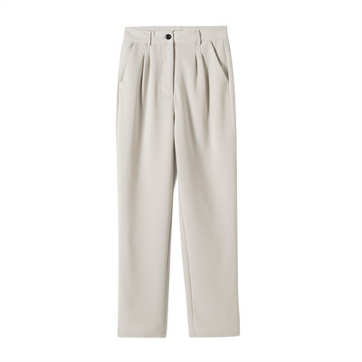 GCAROL Γυναικείο σακάκι και παντελόνι φύλακα σετ δύο τεμαχίων OL μονό στήθος Επίσημο κοστούμι πλισέ παντελόνι Άνοιξη Φθινόπωρο Χειμώνας