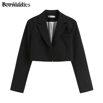 Bornladies sügisesed kaheosalised komplektid Korea moe bleiser, naiste mantel ja pükskostüümid pikkade varrukatega komplekt, 2 osaline komplekt
