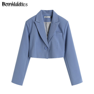Bornladies sügisesed kaheosalised komplektid Korea moe bleiser, naiste mantel ja pükskostüümid pikkade varrukatega komplekt, 2 osaline komplekt