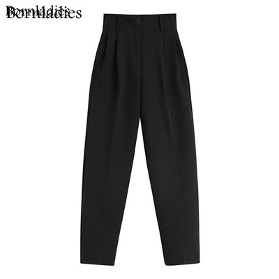 Bornladies sügisesed kaheosalised komplektid Korea moe bleiser, naiste mantel ja pükskostüümid pikkade varrukatega komplekt, 2 osaline komplekt