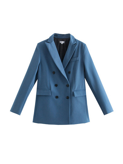 Femei Elegante Blazer Verde Inchis Drept 2022 Toamna Femeii Solid Basic Se potrivesc Doamnelor Costum cu pantaloni cu talie medie