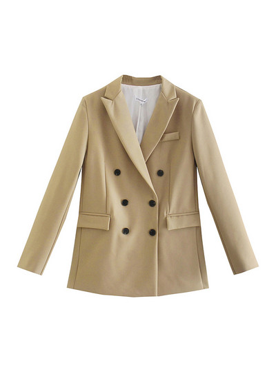 Femei Elegante Blazer Verde Inchis Drept 2022 Toamna Femeii Solid Basic Se potrivesc Doamnelor Costum cu pantaloni cu talie medie