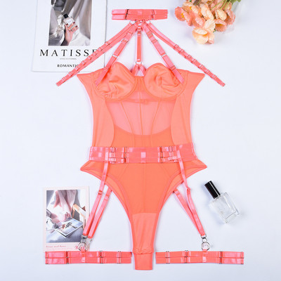 SexeLakas Ερωτικό Σετ Εσώρουχα Γυναικεία Κοστούμι Σέξι See Through Επίδεσμο Εσώρουχα εσώρουχα μαύρο