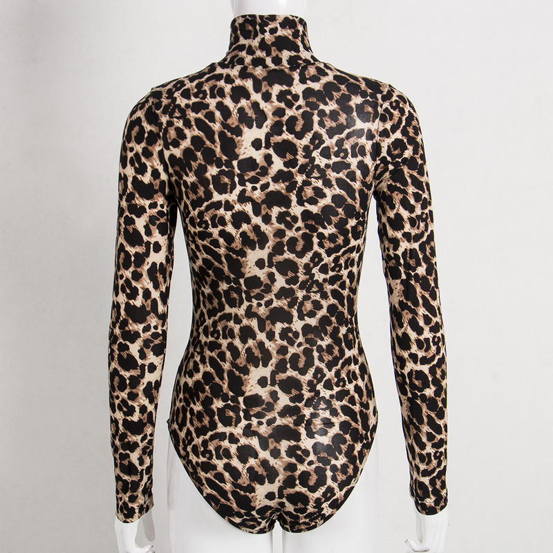 Body body pentru femei cu gât înalt Coral Bandage Salopetă Salopetă Tricou cu imprimeu șarpe Salopete Body Salopete