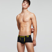 2020 Brand SEOBEAN Boxeri pentru bărbați noi, din bumbac, pentru tineret, sport sexy, cu talie joasă, boxeri confortabili, respirabili