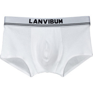 2020 Brand LANVIBUM Lenjerie intimă solidă pentru bărbați, cu talie mijlocie, din bumbac, boxer sexy