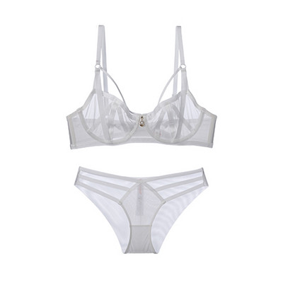 CINOON Fashion Bandage Set grudnjaka Donje rublje Push Up grudnjak Čipkani prozirni komplet donjeg rublja Seksi ultratanka košarica za žensko donje rublje