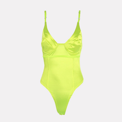 Ljeto 2020. Ženski seksi bodi na naramenice Špageti svileni Jednobojni crni Party Club Bodi Bodi za žene Kratki kombinezon