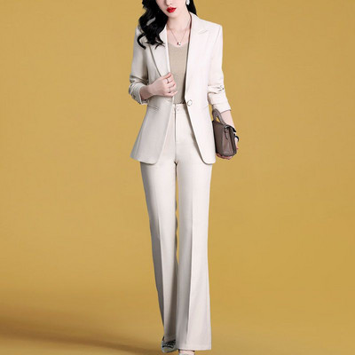 Πράσινο σετ δύο κομματιών μόδας για γυναικεία παντελόνια πολυτελείας Γυναικεία ασορτί σετ Trend 2 τεμαχίων 2022 Κομψό παντελόνι blazer