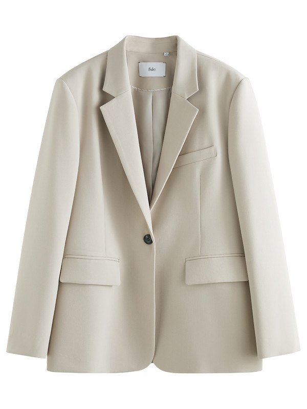 FSLE Jachetă de costum în stil coreean pentru femei, toamnă, birou, blaze profesionale, pantaloni de costum pentru navetiști, pentru femei, set din două piese