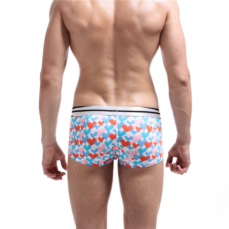 SEOBEAN Uus meeste puuvillane aluspesu Moodprintimine Bokserpüksid Seksikad madala vöökohaga hingavad bokserid