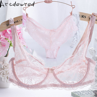 sutiene sexy din dantelă ultra-subțire seturi de sutien pentru femei lenjerie de corp lenjerie intimă din dantelă seturi de sutien pentru fete tinere nobile
