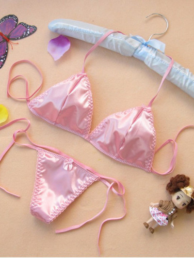 Σέξι κορδόνι γιαπωνέζικου στυλ Σέξι πειρασμός κούφιο μπικίνι τριών σημείων ασύρματο σετ σουτιέν 040