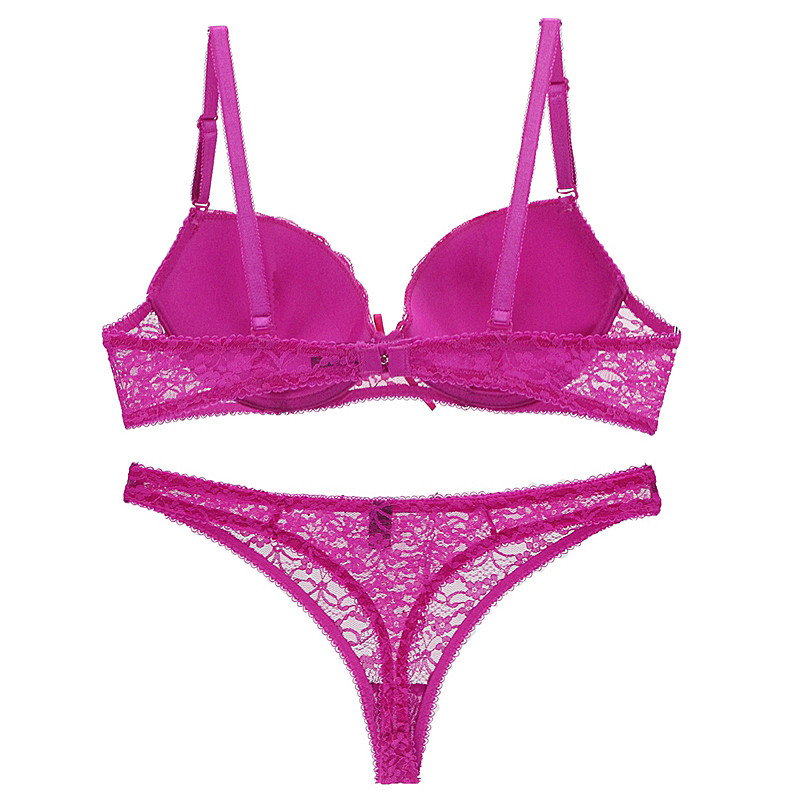 Seturi noi de sutien din dantelă pentru femei, chiloți de mărime mare, lenjerie de corp Push Up, tanga pentru femei 34 36 38 40 42 BCDE Cup Lenjerie pentru femei