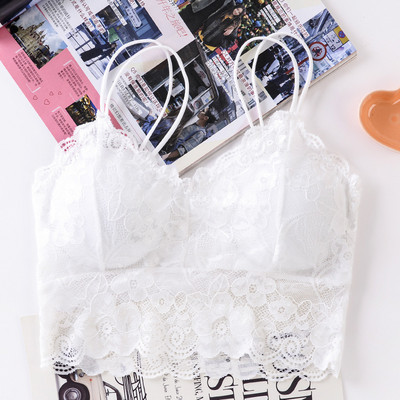 Sutien din dantelă fără fir pentru femei noi, bralette push up fără sârmă, lenjerie sexy pentru fete, cupă plină, vestă fără spate, Lenjerie de corp moale