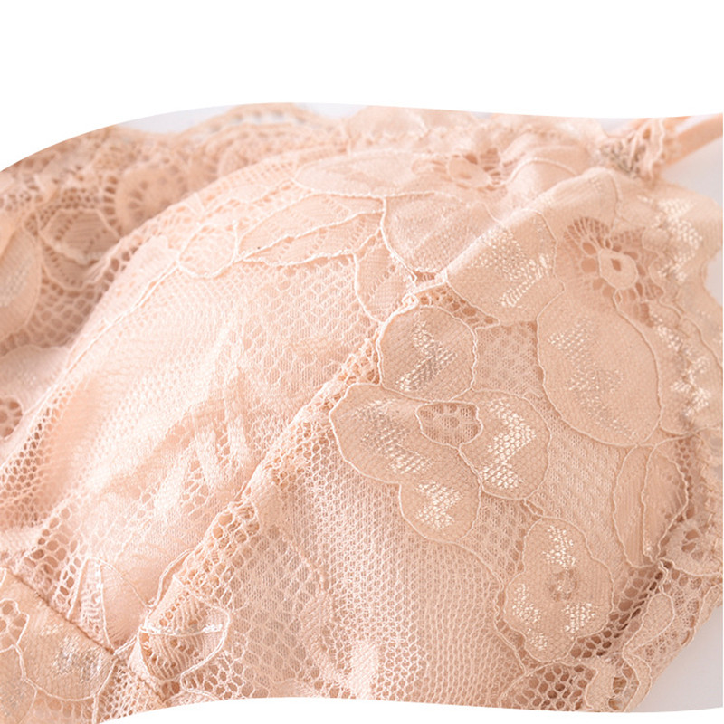 Sutien din dantelă fără fir pentru femei noi, bralette push up fără sârmă, lenjerie sexy pentru fete, cupă plină, vestă fără spate, Lenjerie de corp moale