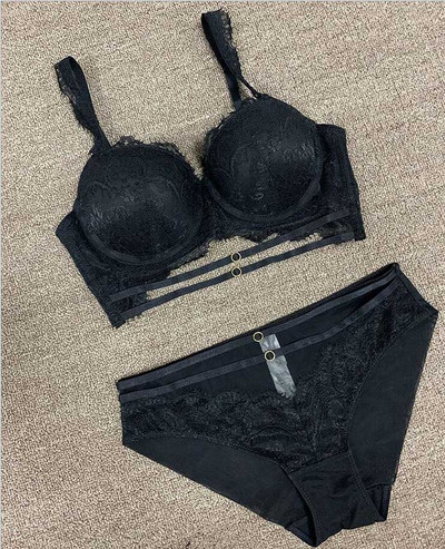 Set de sutien push up din dantelă franțuzească sexy 2020, set de sutien și chiloți bandaj cu pietre, lenjerie de corp pentru femei, cupa ABCD