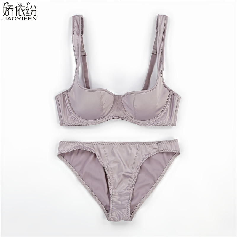 Noua Europa Lenjerie de corp sexy pentru femei Set de sutien ultra subțire Set de sutien cu jumătate de cupă netedă și confortabilă Set de sutien pentru fete sexy Seturi de sutien cu cupă mare