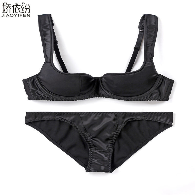 Noua Europa Lenjerie de corp sexy pentru femei Set de sutien ultra subțire Set de sutien cu jumătate de cupă netedă și confortabilă Set de sutien pentru fete sexy Seturi de sutien cu cupă mare