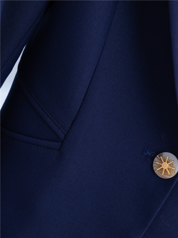 Proljeće 2022. Dvodijelni komplet Hlače Odijelo Plavi Elegantni blejzer Hlače Jakna Odjeća Poslovni kaput Kompleti od 2 dijela Ženska odijela s hlačama