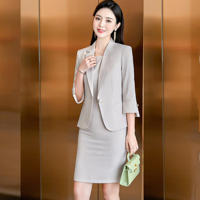 Elegantni blejzer odijela Ženska poslovna radna uniforma Uredska dama Profesionalna dvodijelna odijela Ženska moda 2021.